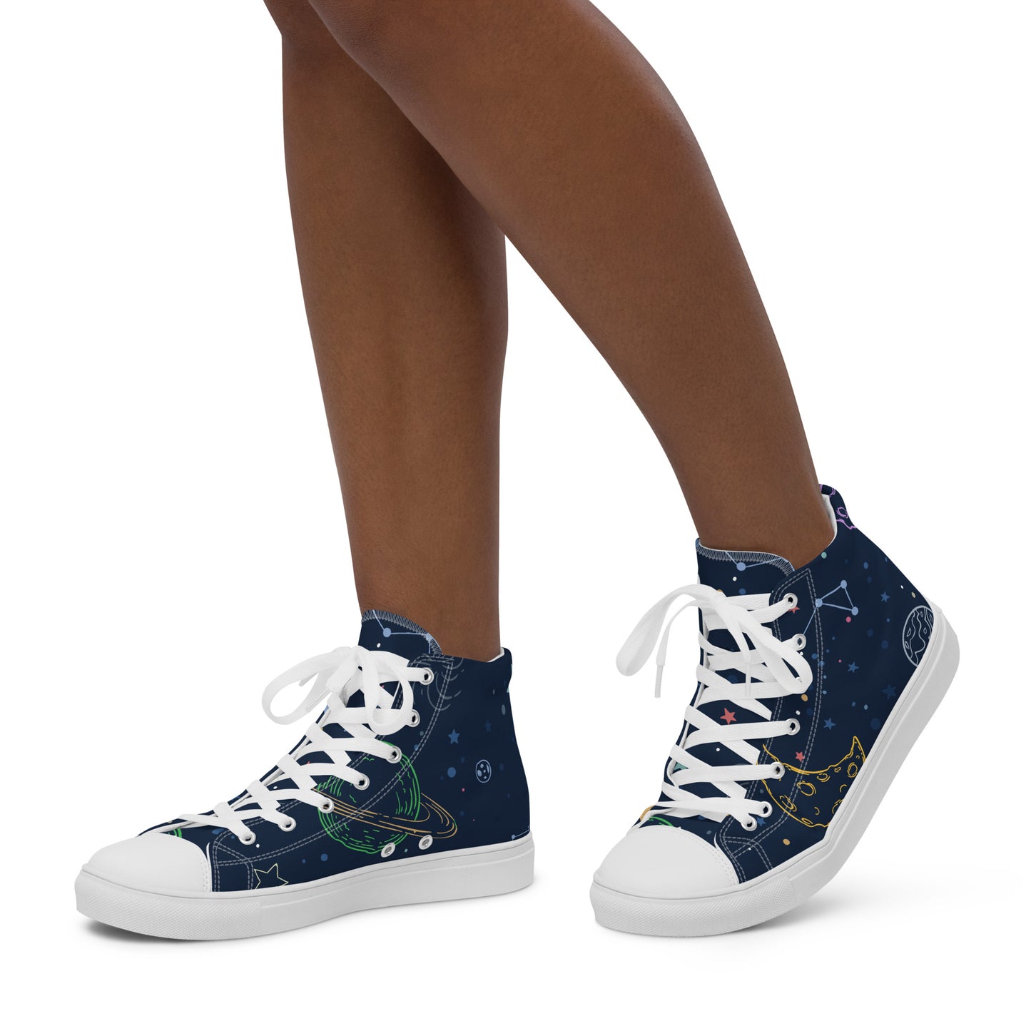 Women’s Night Sky Edition High Top Sneakers - LuminoPlace